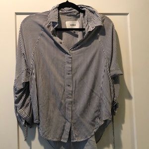 Sexy button down with sleeve detail
